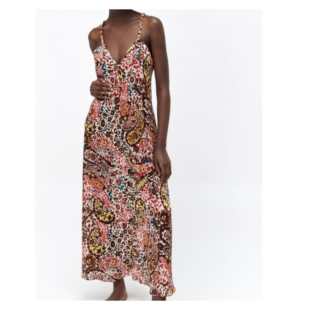 Zara Print Maxi Dress